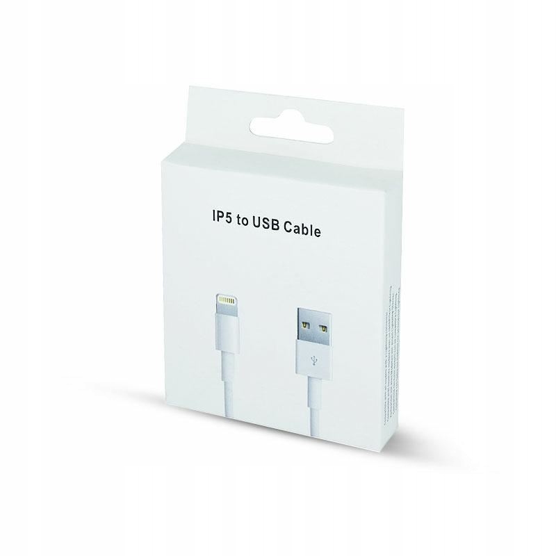 Kabel do iPhone USB LIGHTNING BIAŁY HQ 1m Długość przewodu 1 m