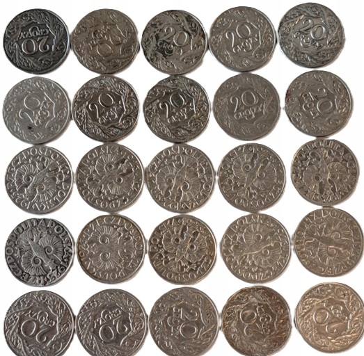 20 groszy (1923) - Obiegowe