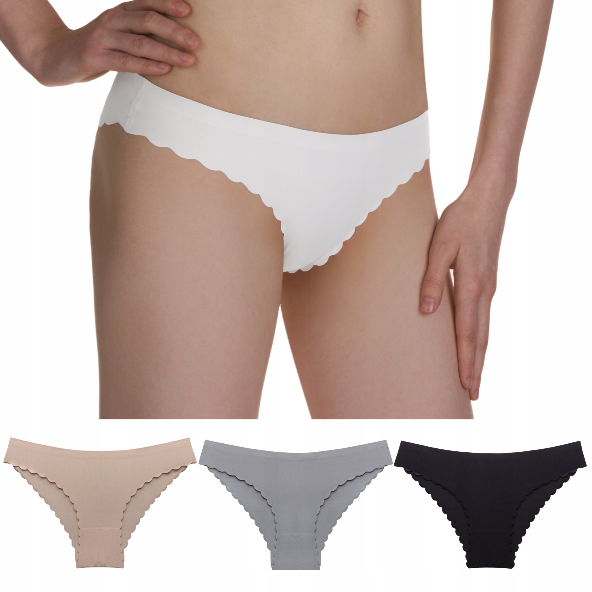 

4x figi/majtki damskie Kaja bezszwowe L/XL