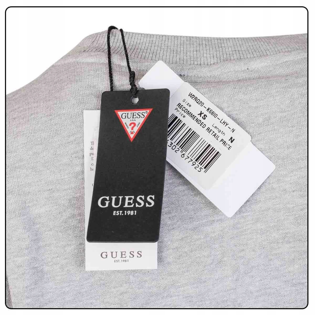 GUESS DAMSKA BLUZA BEZ KAPTURA SZARA R. S Kod producenta W2RQ20K68I0 LHY