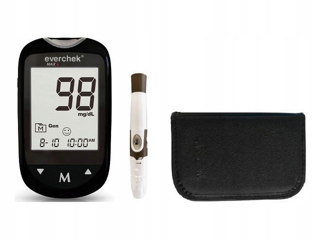 

Zestaw Glukometr Everchek Max do pomiaru cukru