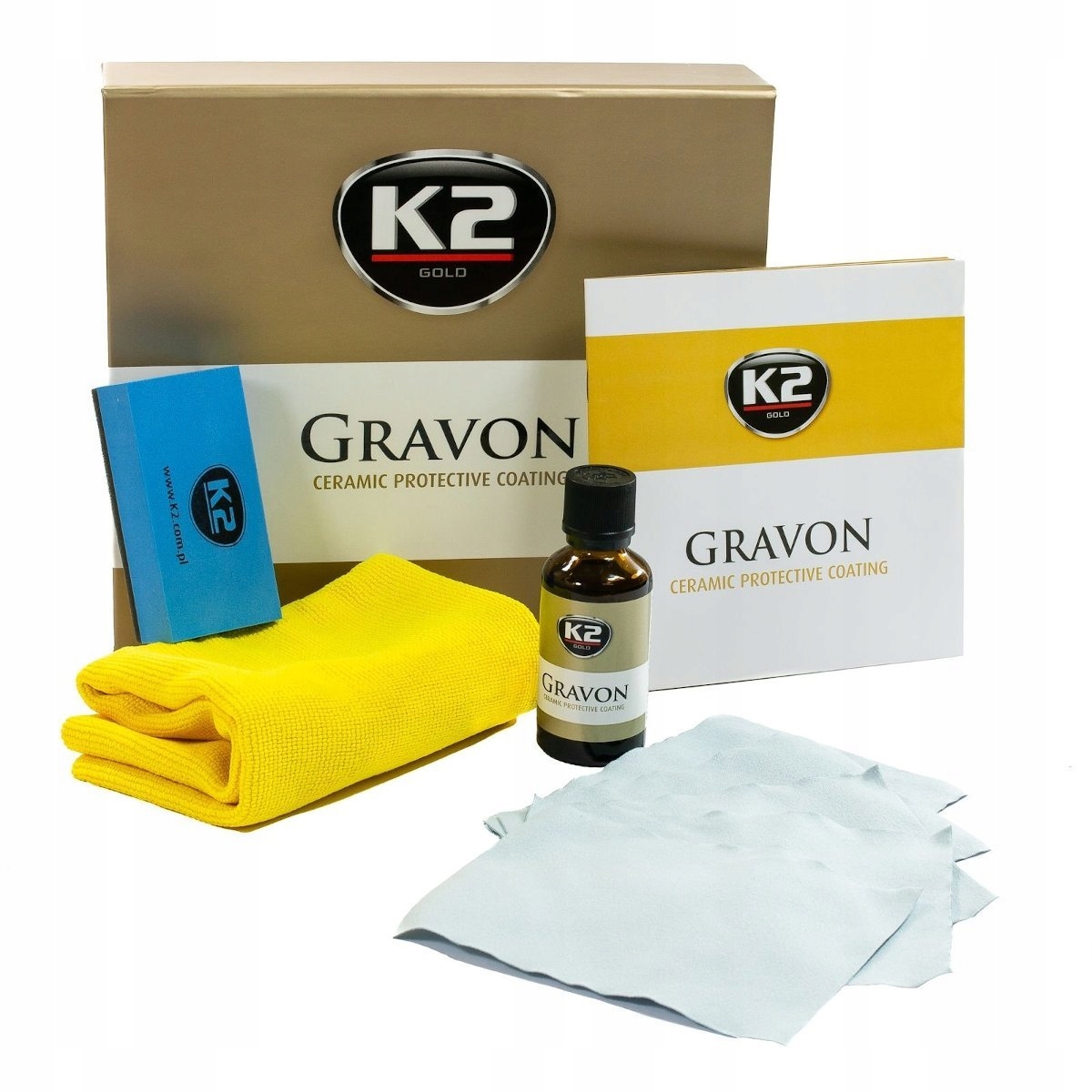 

K2 Gravon Powłoka Ceramiczna 50ml 5 Lat Zestaw
