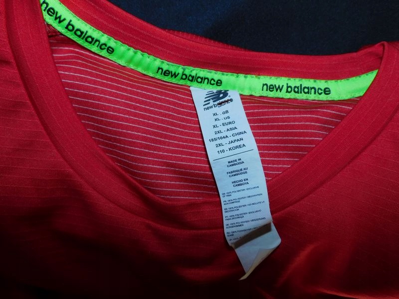 New Balance Liverpool koszulka męska XL Dekolt okrągły