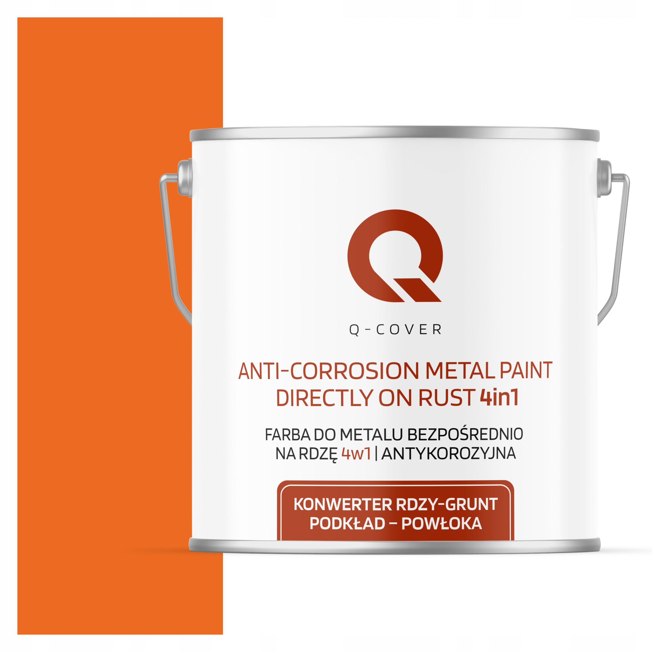 Antikorózna Farba Na Kov Na Hrdzu Červená Oranžová Ral 2008 Polomatná 5 L