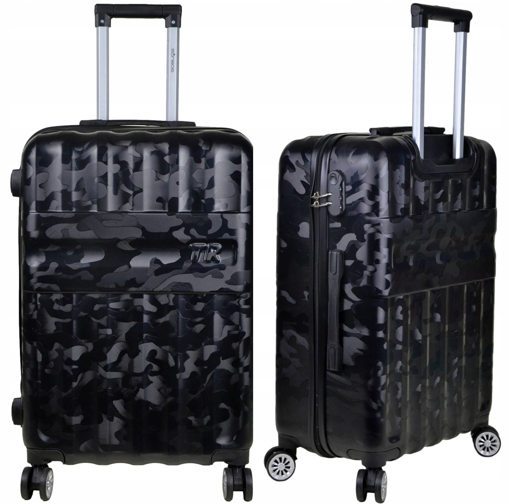 Średnia walizka podróżna firmy SunBag model SkyBag Tr Black 60 Litrów