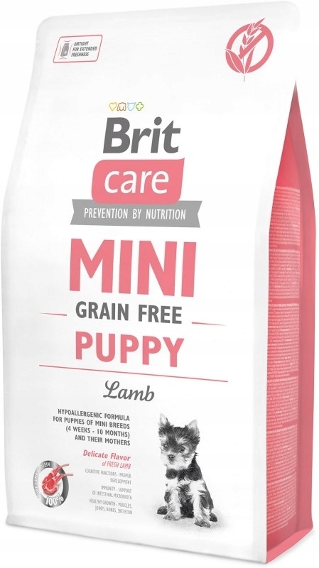 Brit Care Mini Grain-Free Puppy sucha karma dla szczeniąt z jagnięciną 2 kg
