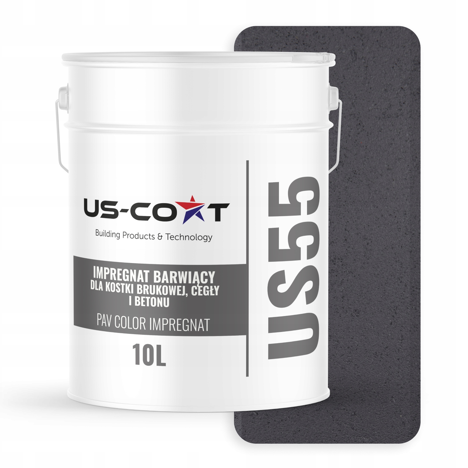 Barvící Impregnát Pro Dlažební Kostky Z Cihel Betonu, Barva Šedá Grafit 10 L