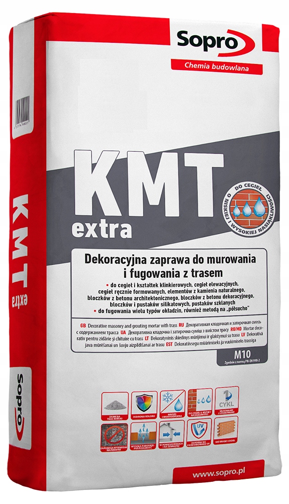 Sopro KMT extra 284 grafit zaprawa do klinkieru