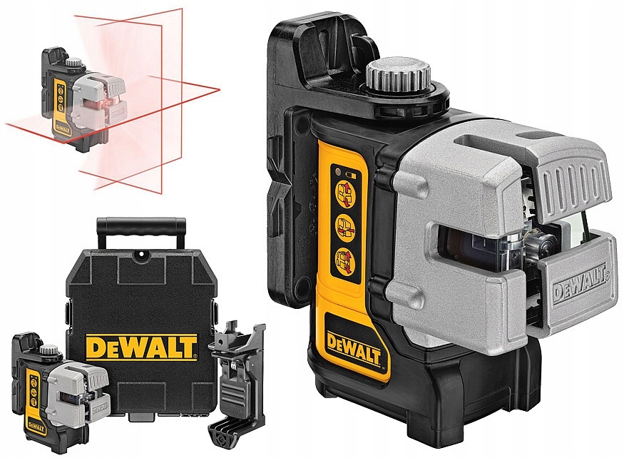 DeWalt DW089K Laser krzyżowy liniowy czerwony poziomica laserowa 15m