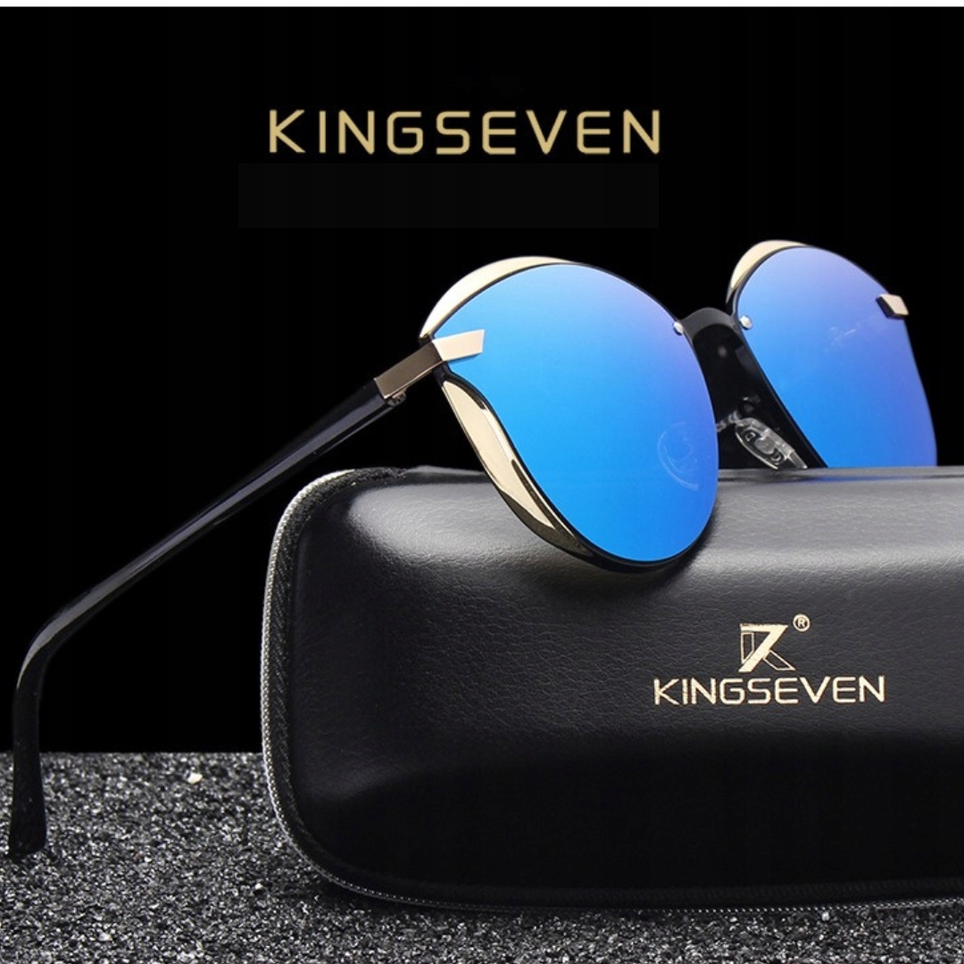 OKULARY PRZECIWSŁONECZNE DAMSKIE KINGSEVEN KOCIE POLARYZACJA UV400 + ETUI Stan opakowania oryginalne