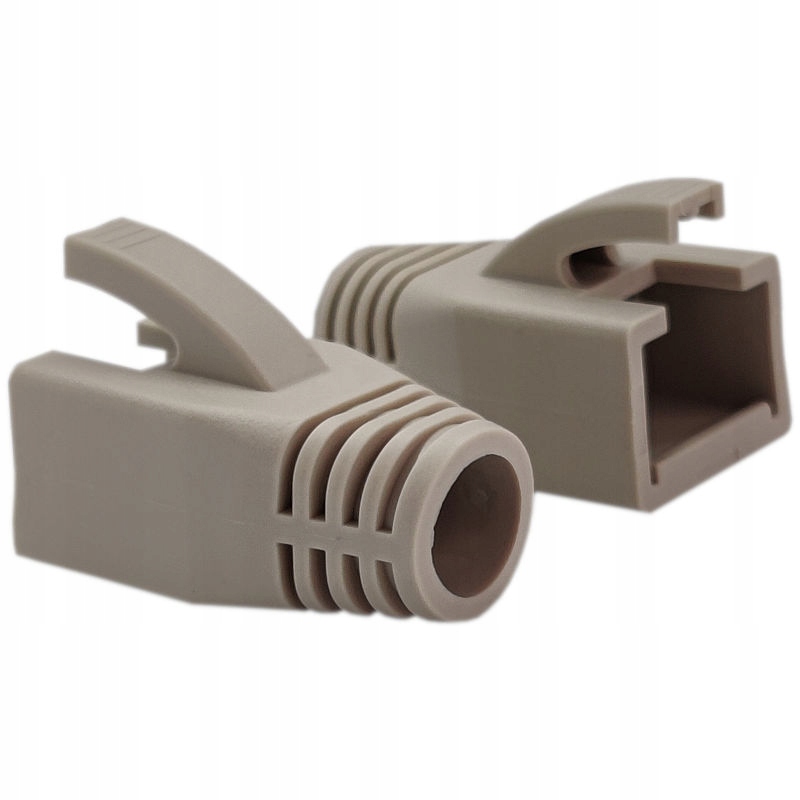 

Osłonka na wtyk RJ45 cat. 6A, 7, 8 szary beż 2 szt