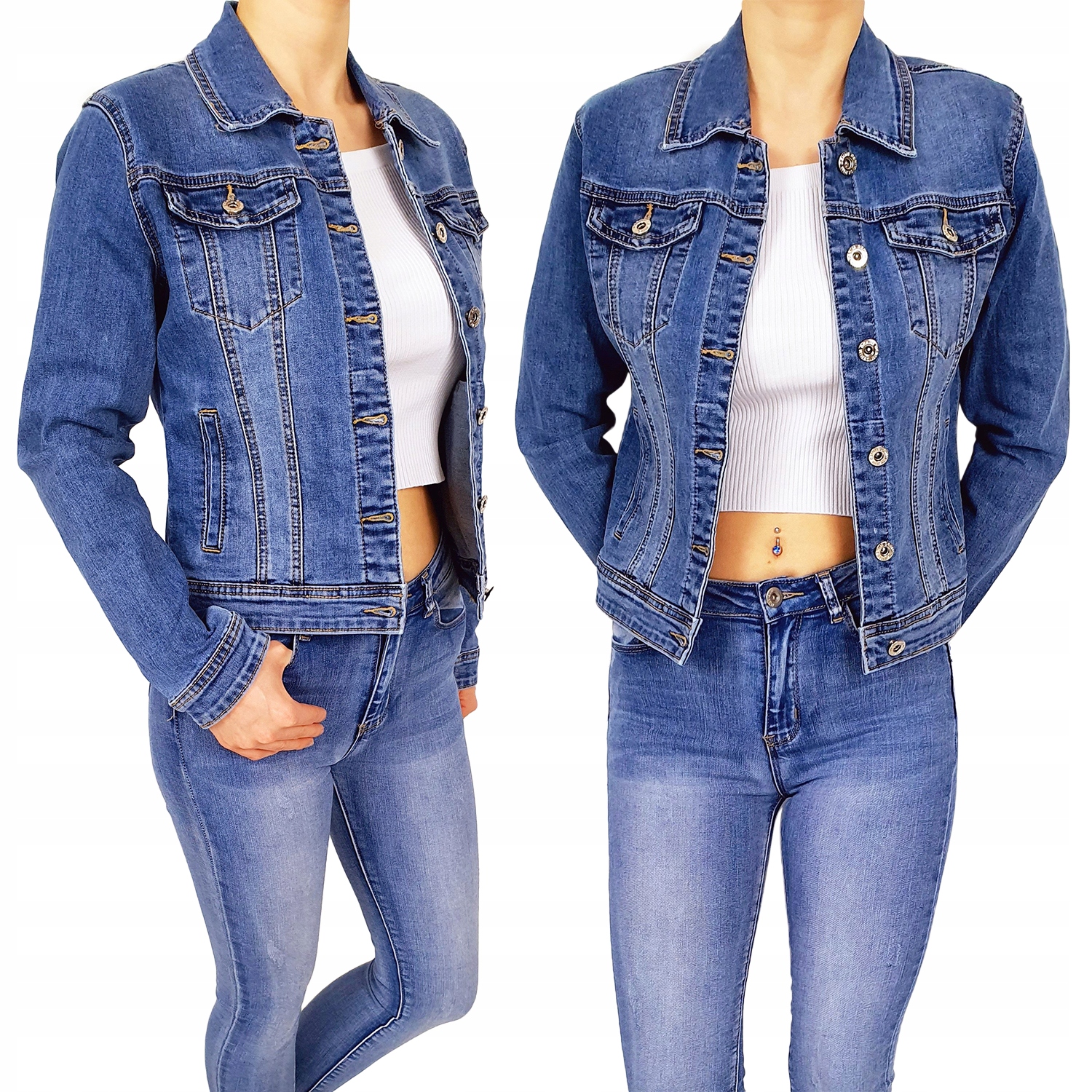 

#Kurtka Damska - Katana Jeansowa - Młodzieżowa #