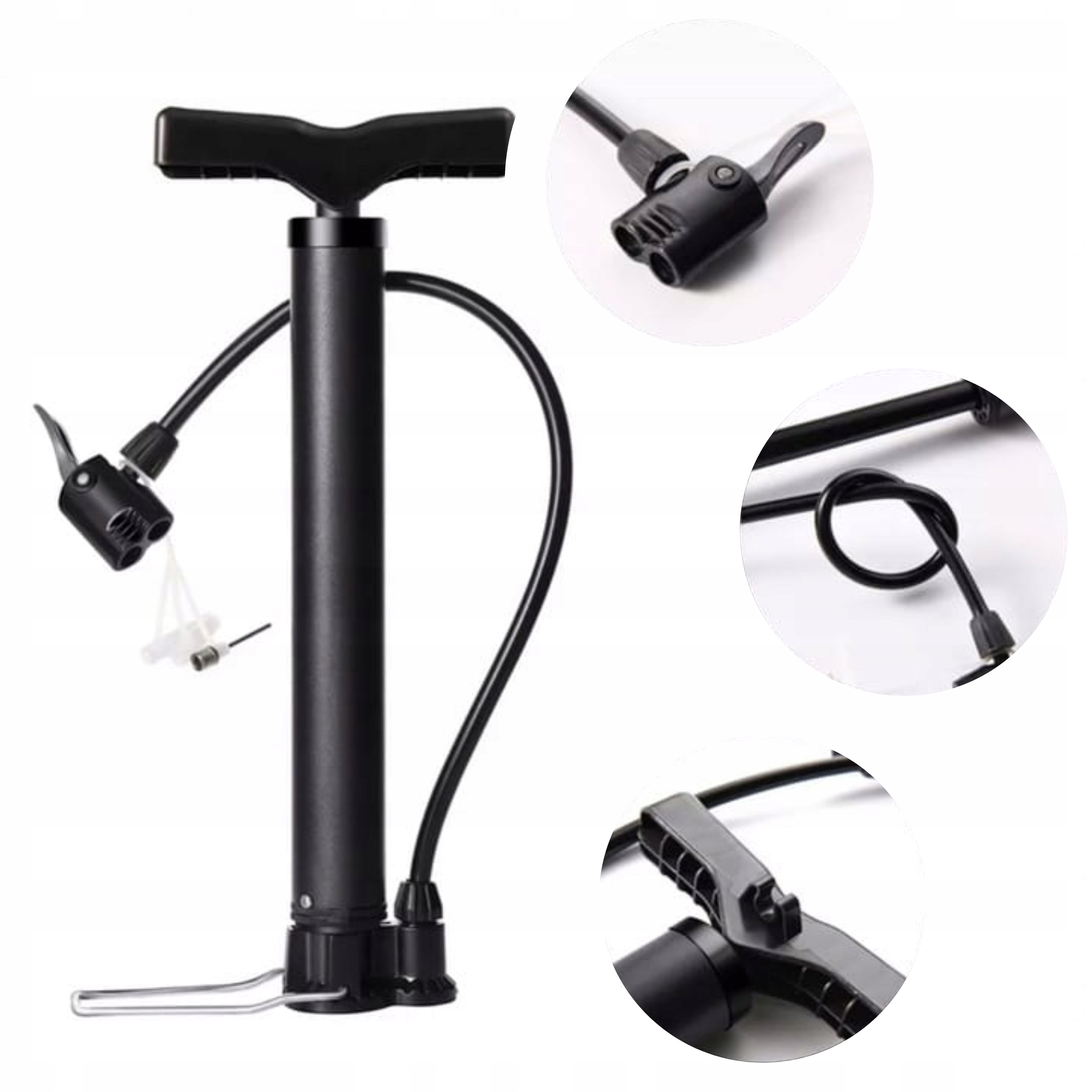 

Pompka Rowerowa 5w1 z Wężykiem Piłek Roweru Mocna