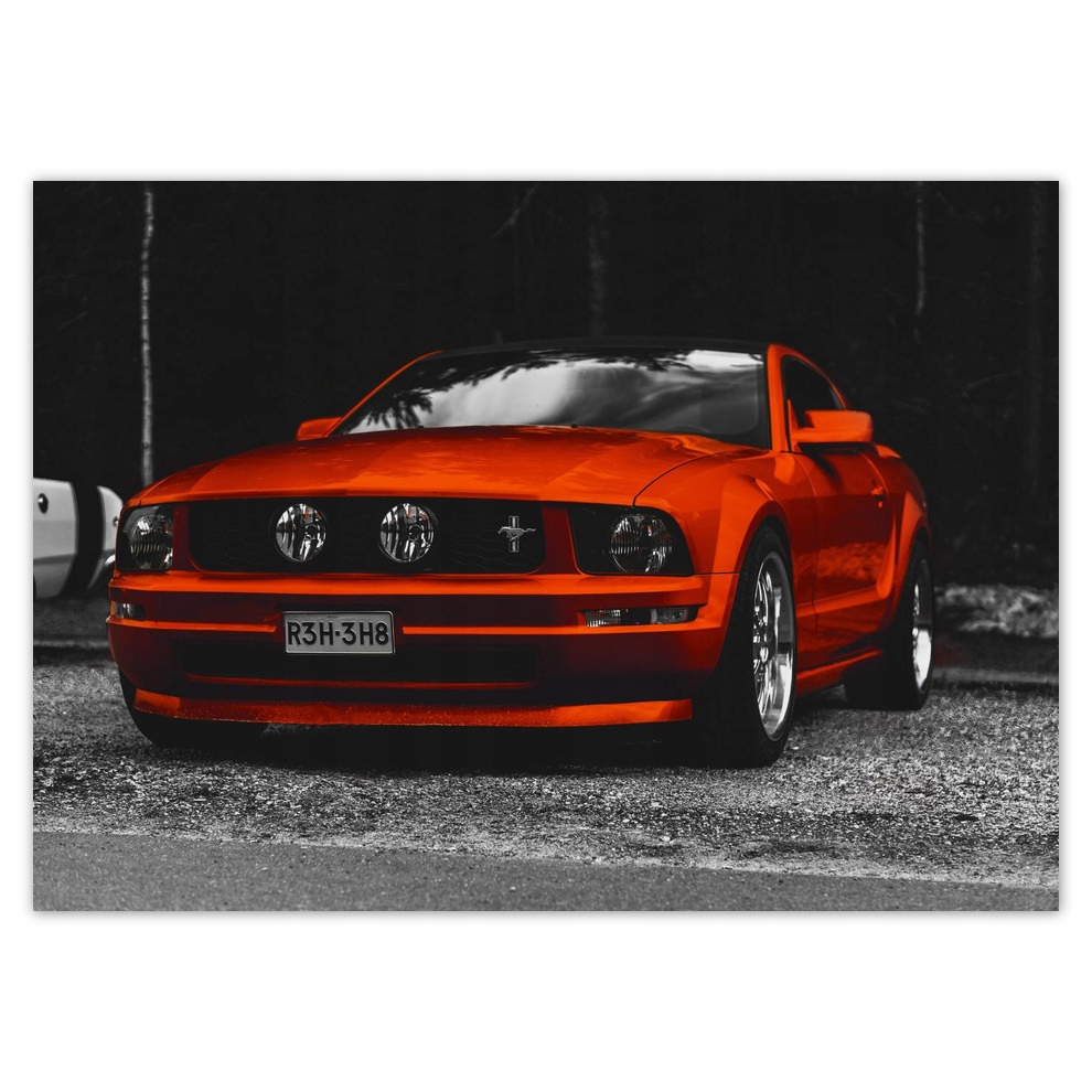

Naklejki 70x50 Czerwony Ford Mustang