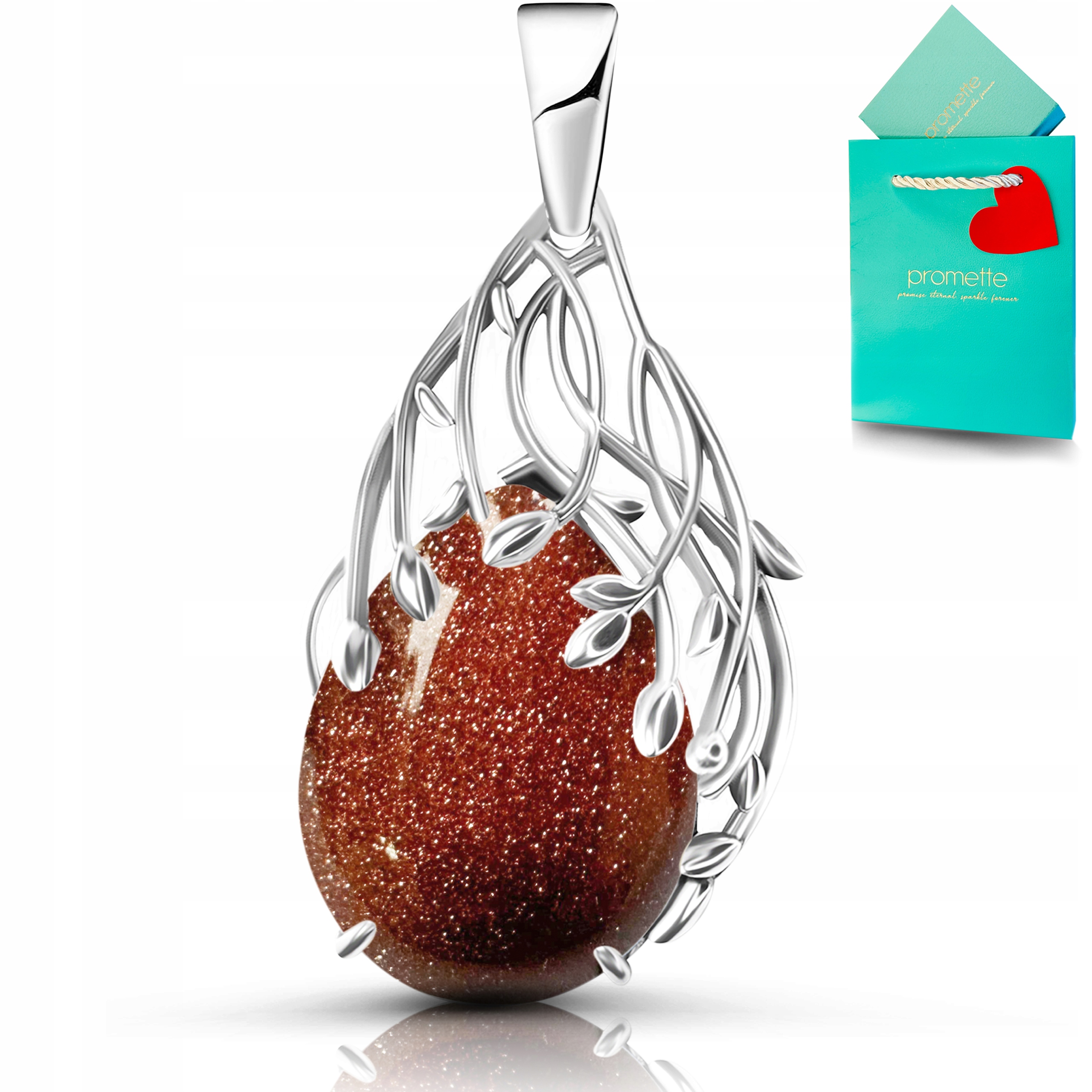 Pouštní písek přívěsek šperk stříbrný stříbro náhrdelník s pískem 925