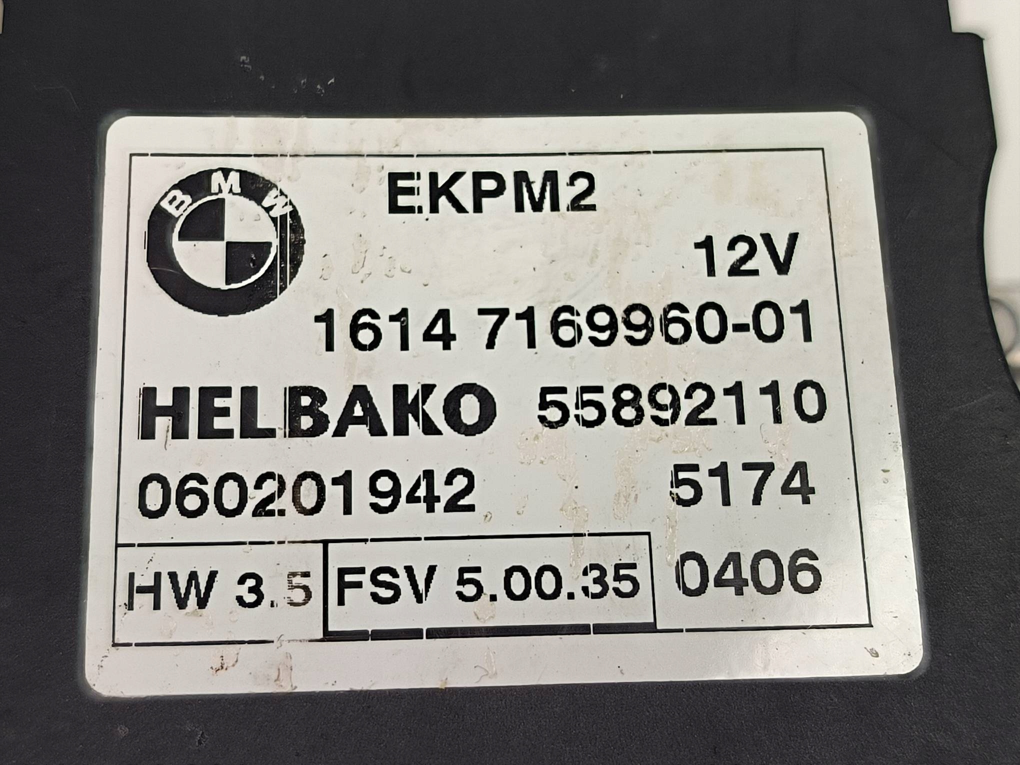 Module POMPY Carburant 060201942 3.0 BMW E64