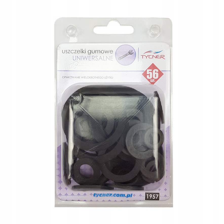 ZESTAW USZCZELEK GUMOWYCH BLISTER 56 ELEMENTÓW