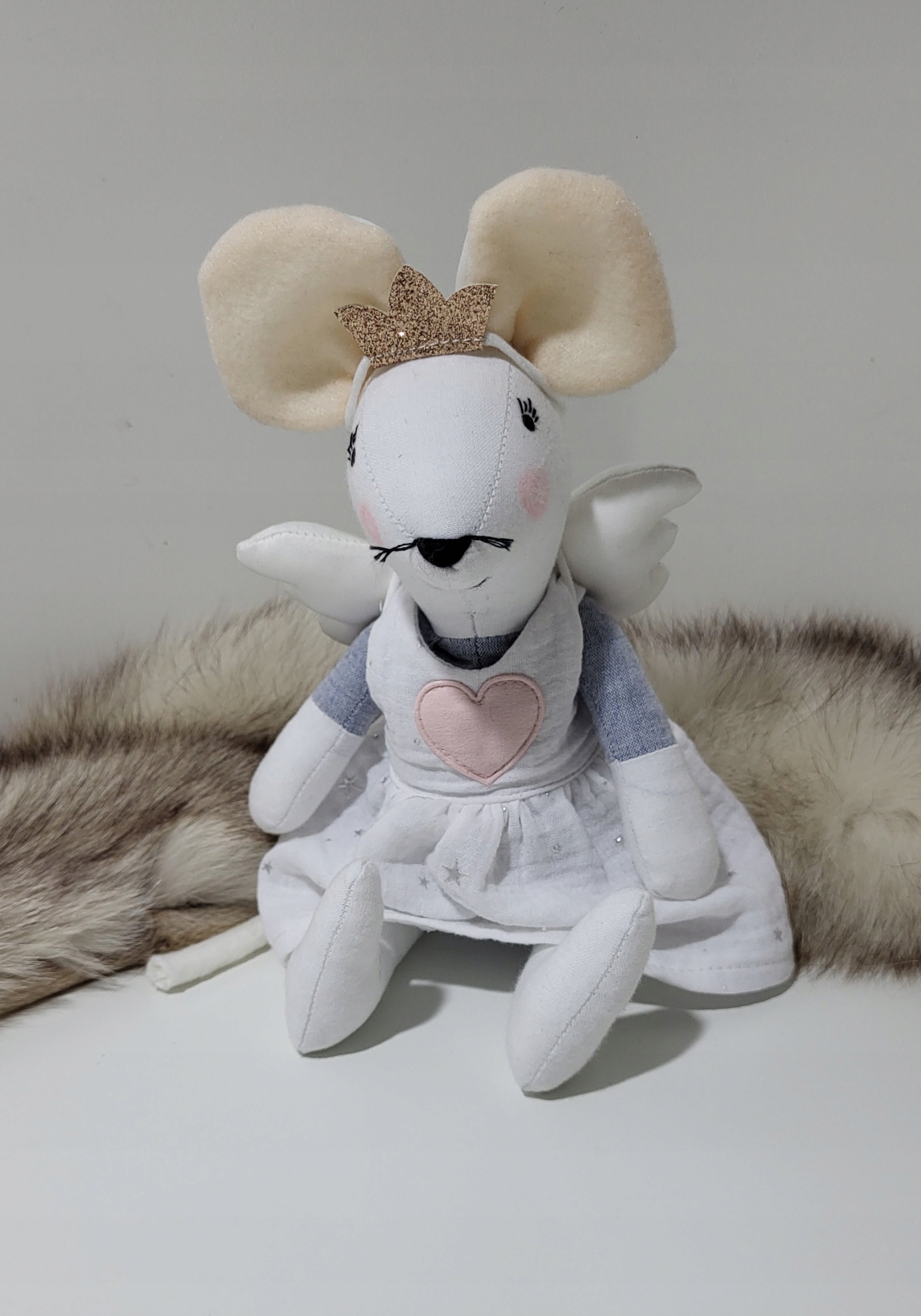 Myška Víla Zuběnka 30cm s doplňky jménem dítěte personalizací