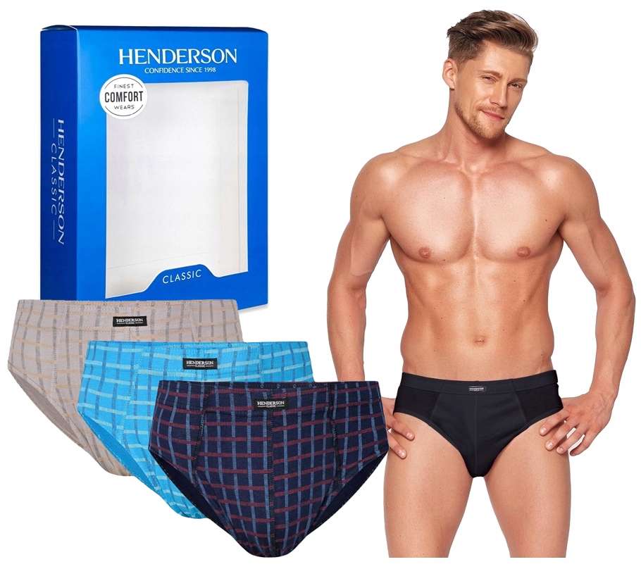 HENDERSON SLIPY MAJTKI MĘSKIE 1446-K566 BAWEŁNA M