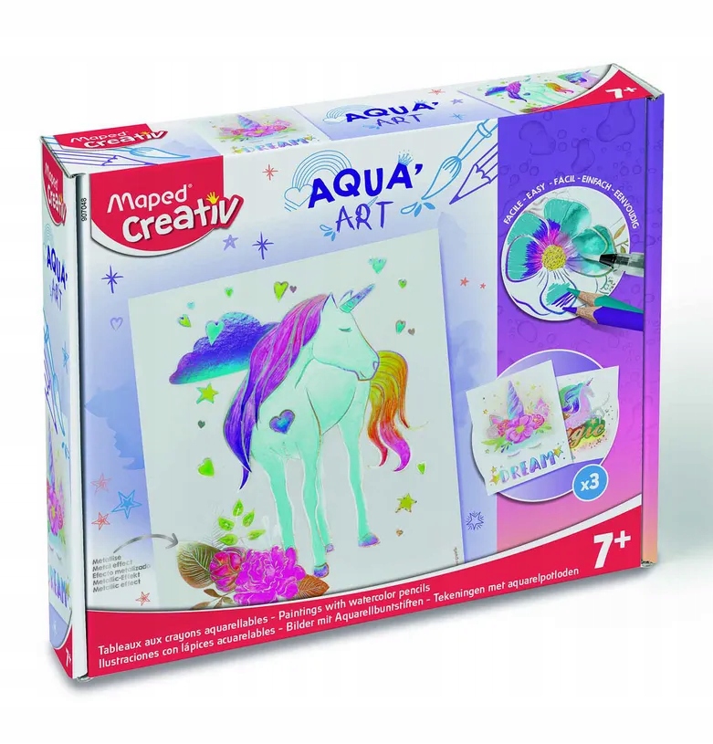 

Obrazy akwarelowe motyw jednorożec Creativ AquaArt