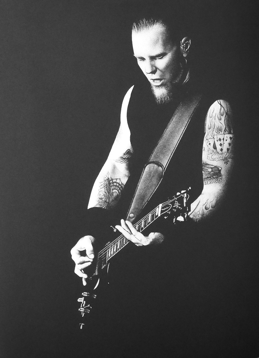 James Hetfield Metallica Grawerowany obraz ...