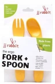 JJ Rabbit : EkoSztućce ergoFork+Spoon Żółte