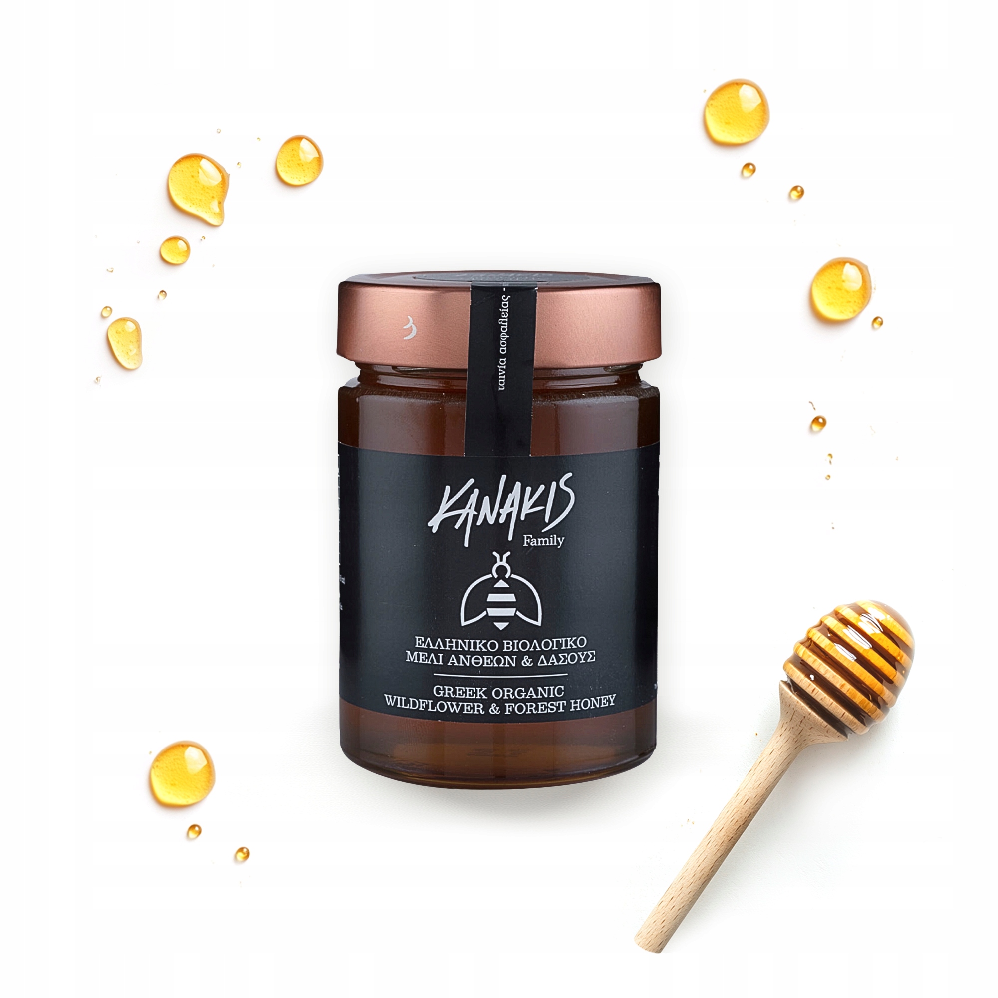 Levně Řecký med z divokých květin a lesních stromů 100% Bio Kanakis