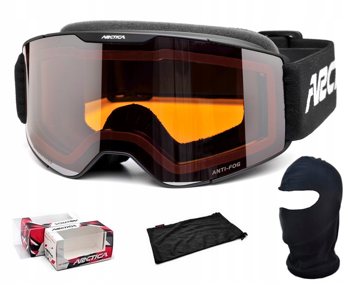 Arctica brýle Arctica G-116 s úpravou proti zamlžování, zrcátkem a kuklou Bonus