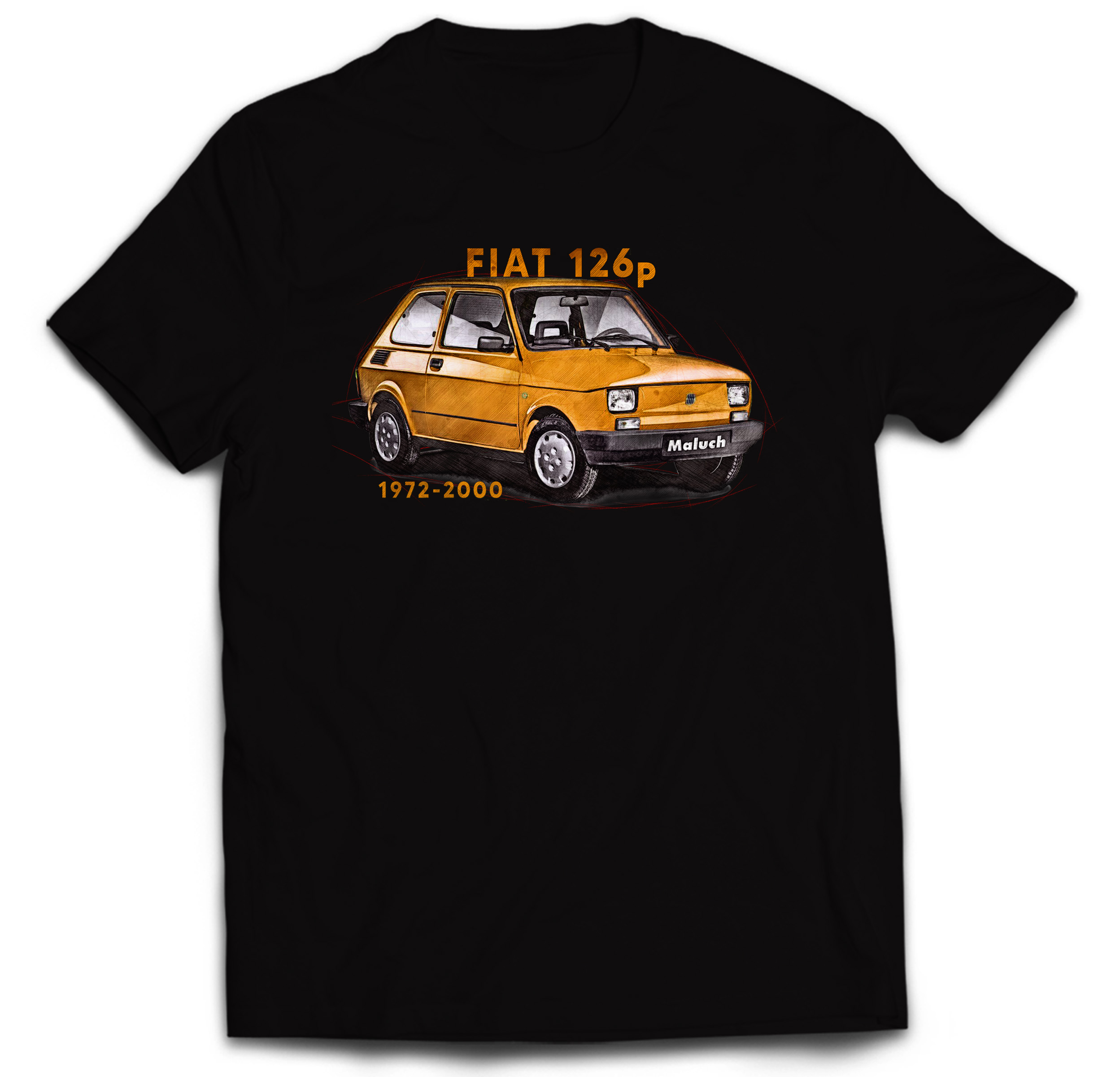 

Koszulka Samochody Prl Maluch Fiat 126P 11/12 Lat