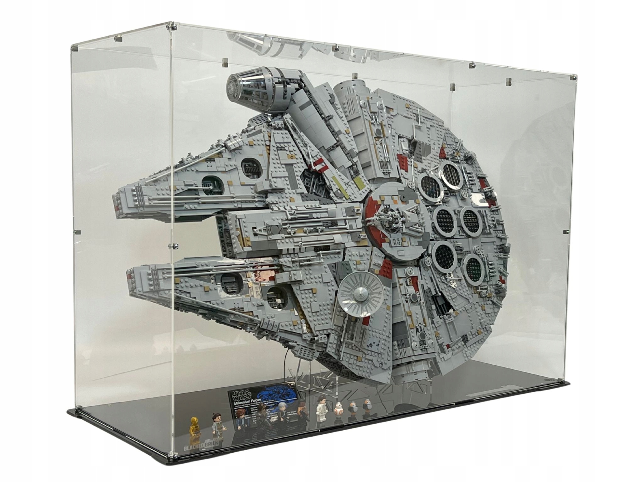 Stojaca vitrína Blacked Brick pre Lego 75192 Star Wars Sokol Millennium