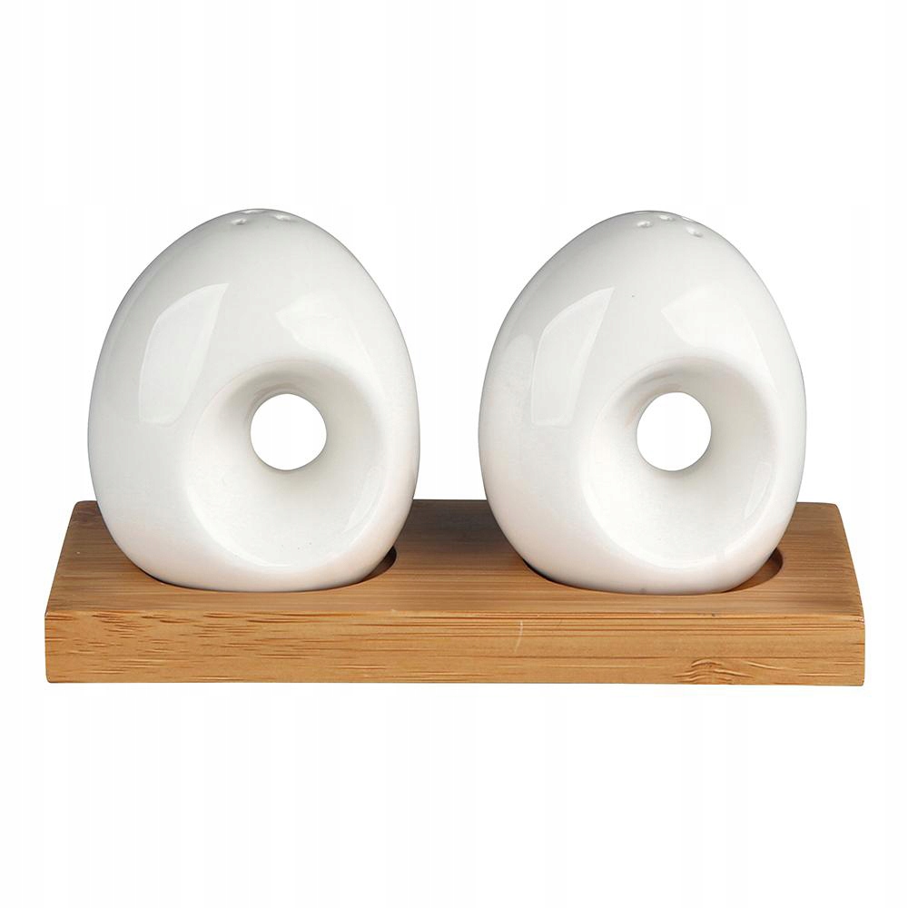 

Solniczka Pieprzniczka porcelanowe Z Podstawką