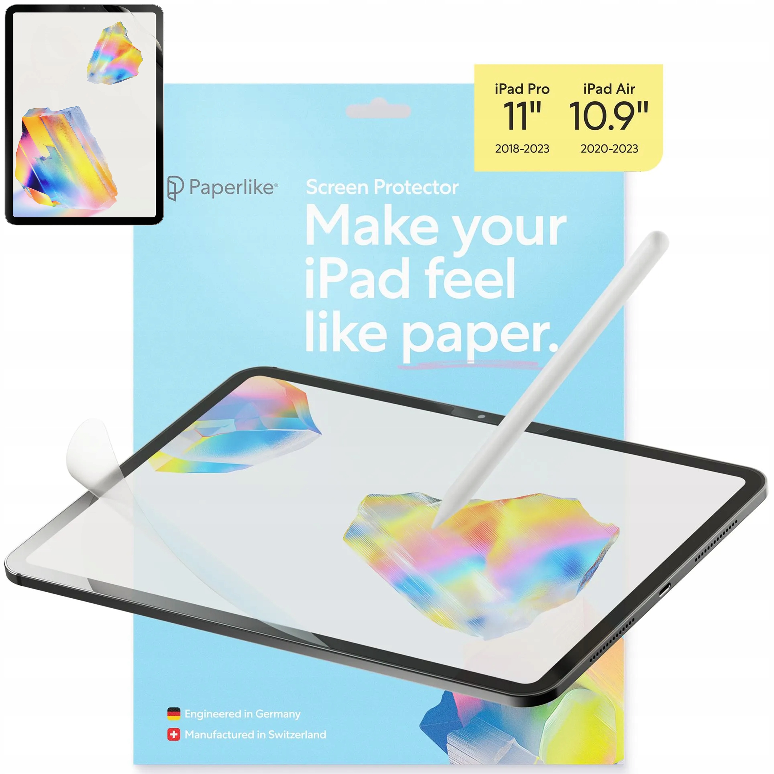 Paperlike 3 Fólie na displej pro iPad Pro 11" Air 10.9" jako papír
