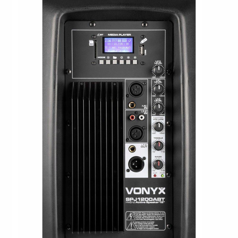 Kolumna głośnikowa aktywna Vonyx SPJ1200ABT 300W Model SPJ-1200ABT