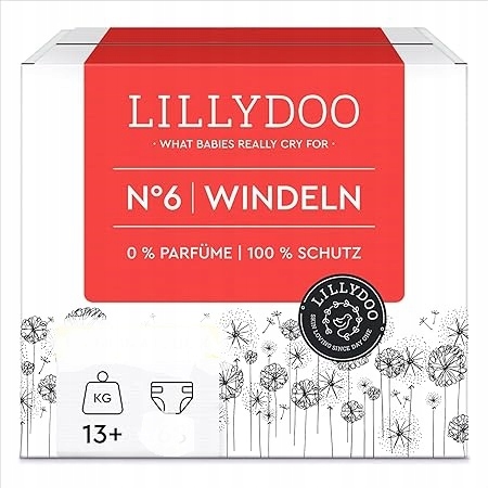 Pieluszki Lillydoo Standard Rozmiar 6 34 szt.