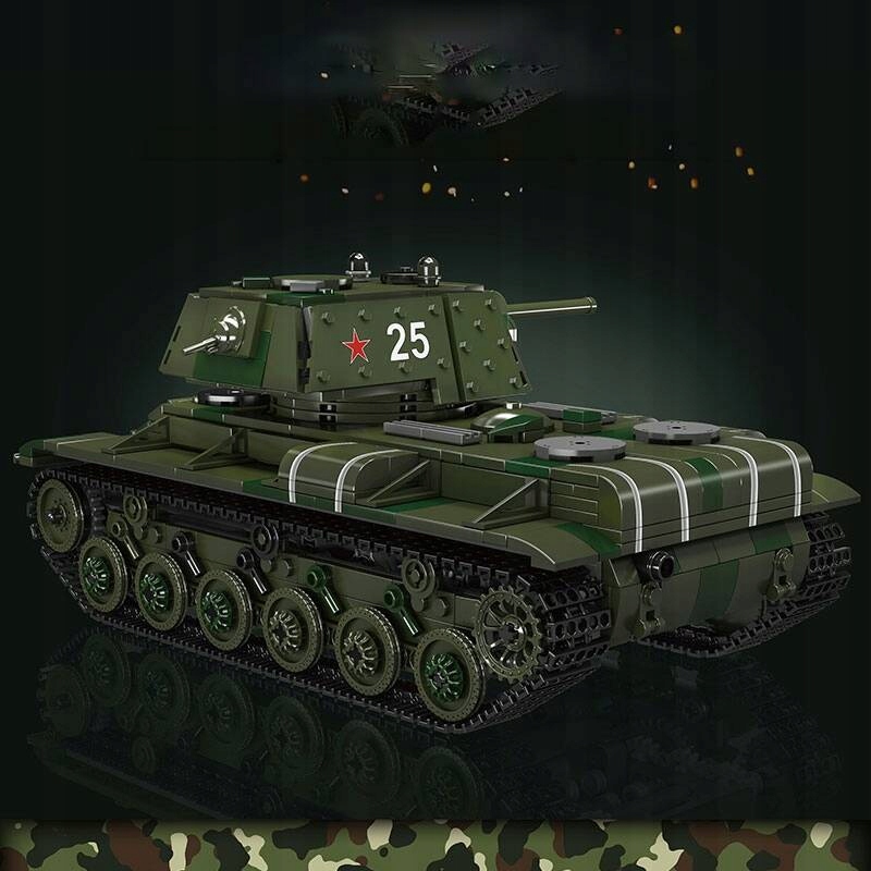Celtniecības bloku komplekts tālvadības tvertne KV-1 924 elementu tips celtniecības bloki