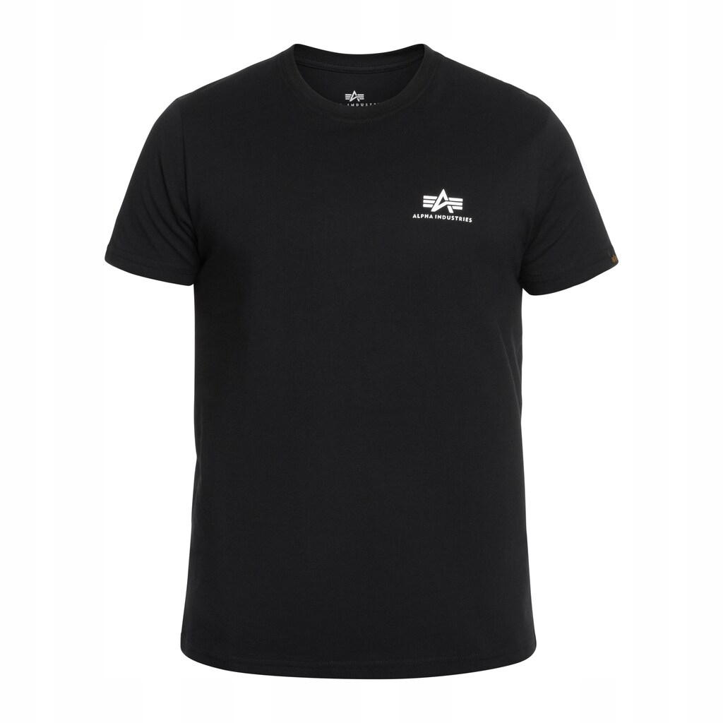 Tričko bavlněné tričko Alpha Industries Backprint Black S