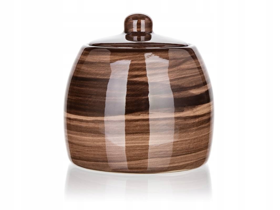 Maselniczka Banquet ceramika odcienie brązu i beżu