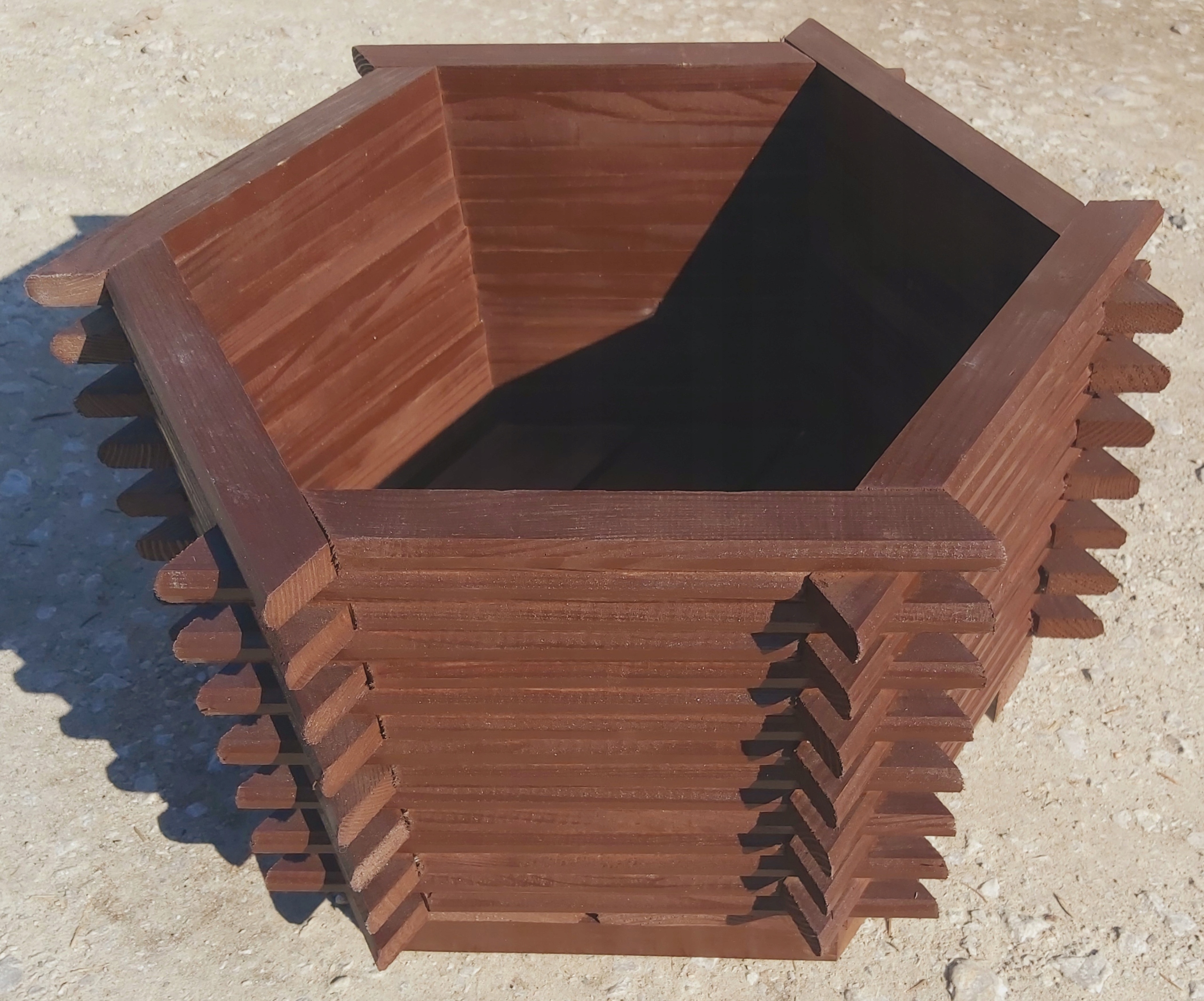 DONICA DREWNIANA OGRODOWA D08 PALISANDER Marka bez marki