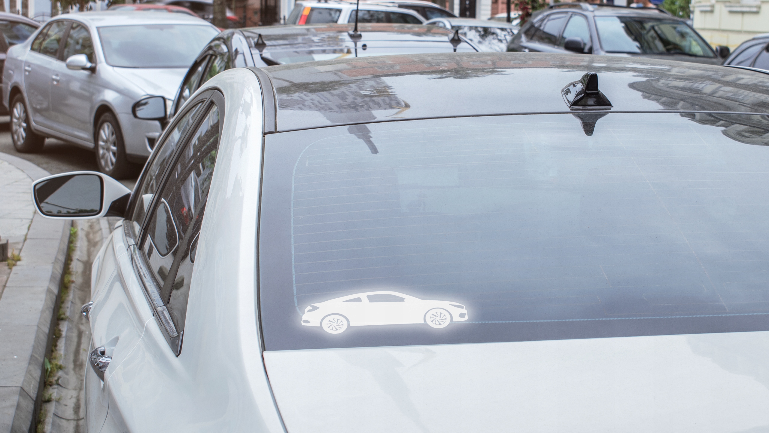 Naklejka CAR na samochód na auto - ODBLASKOWA| HOLOGRAM Producent Inny