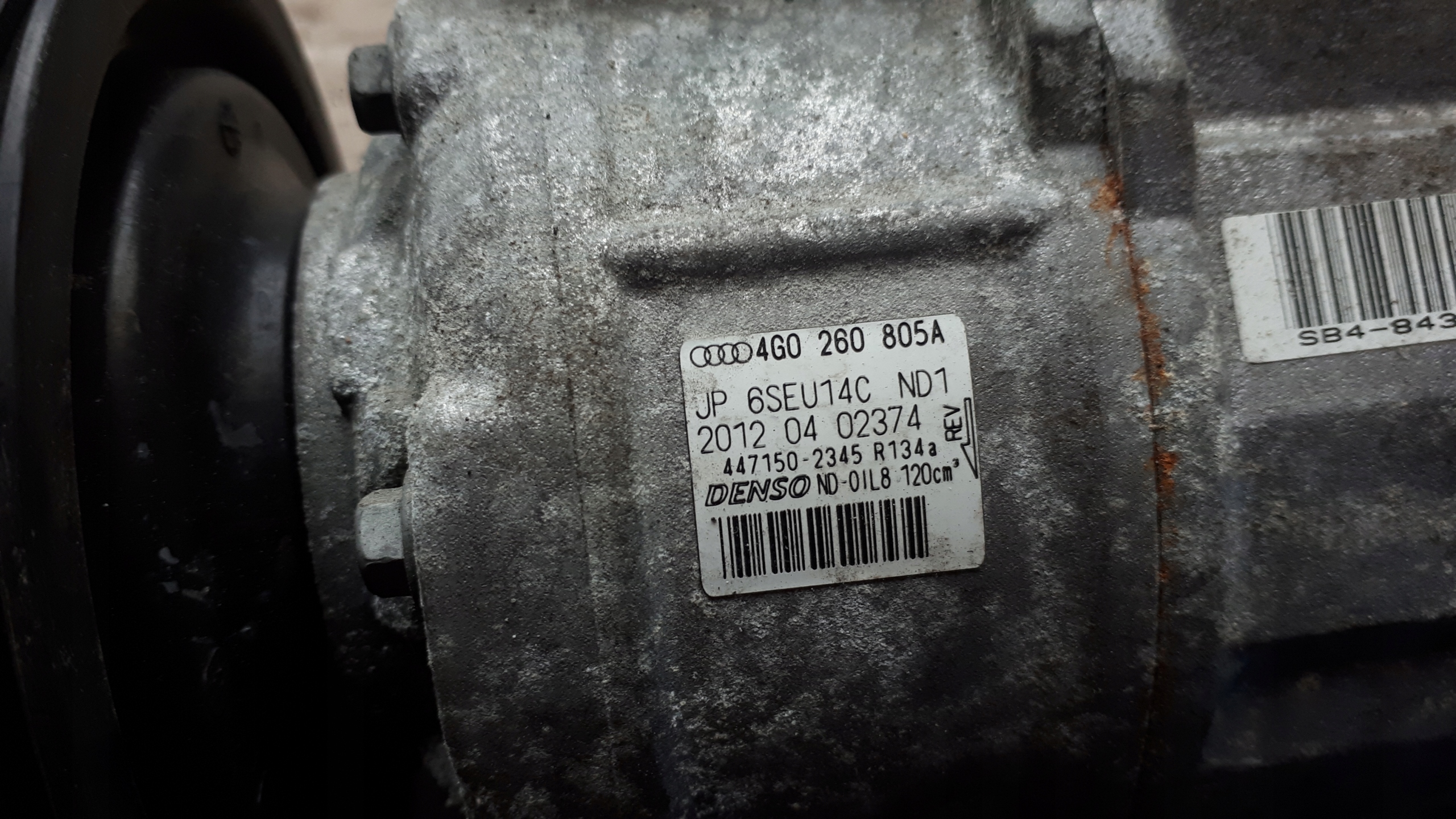 A6 C7 4G компрессор кондиционера 3.0 TFSI A7 S4 B8