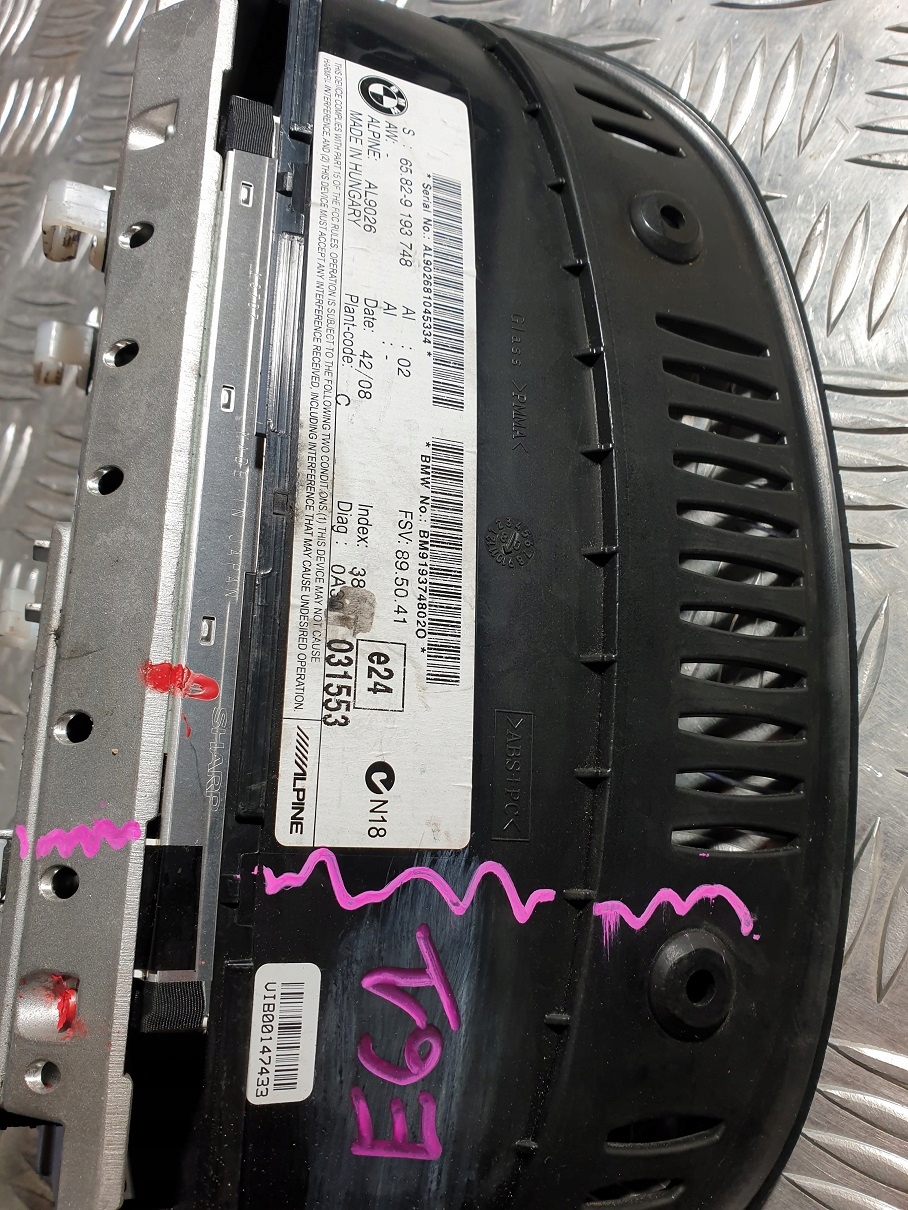 дисплей радио BMW E60 E91 9193748