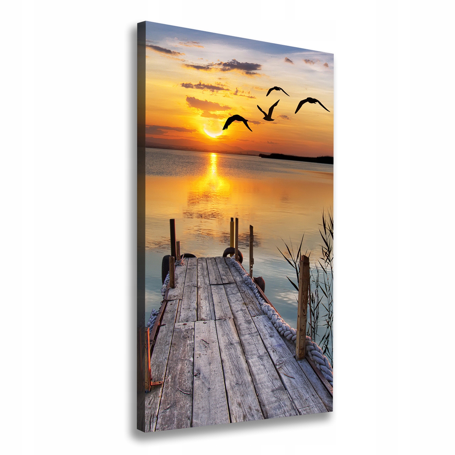

Foto obraz na płótnie Drewniane molo 50x100 cm