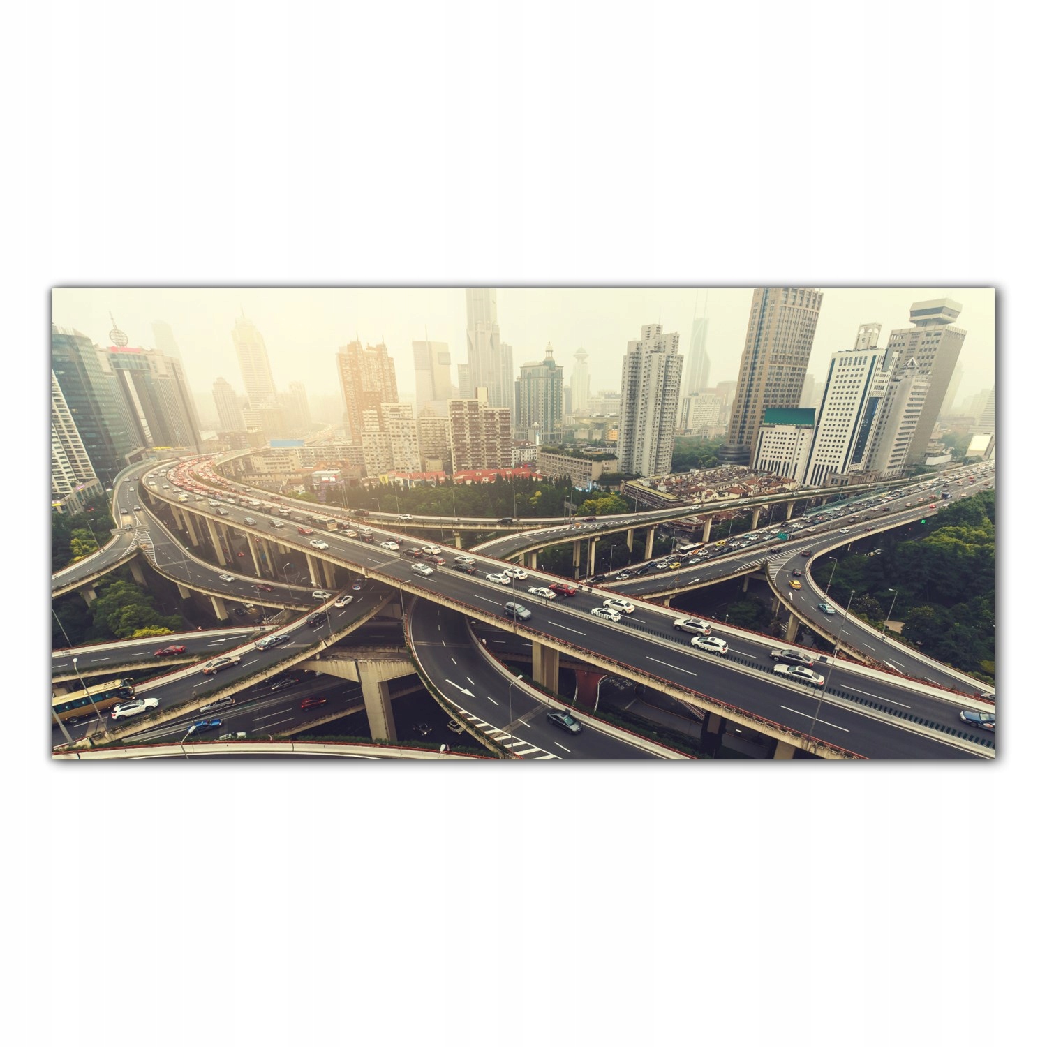 

Obraz na szkle Foto Węzeł Shanghai Miasto 140x70