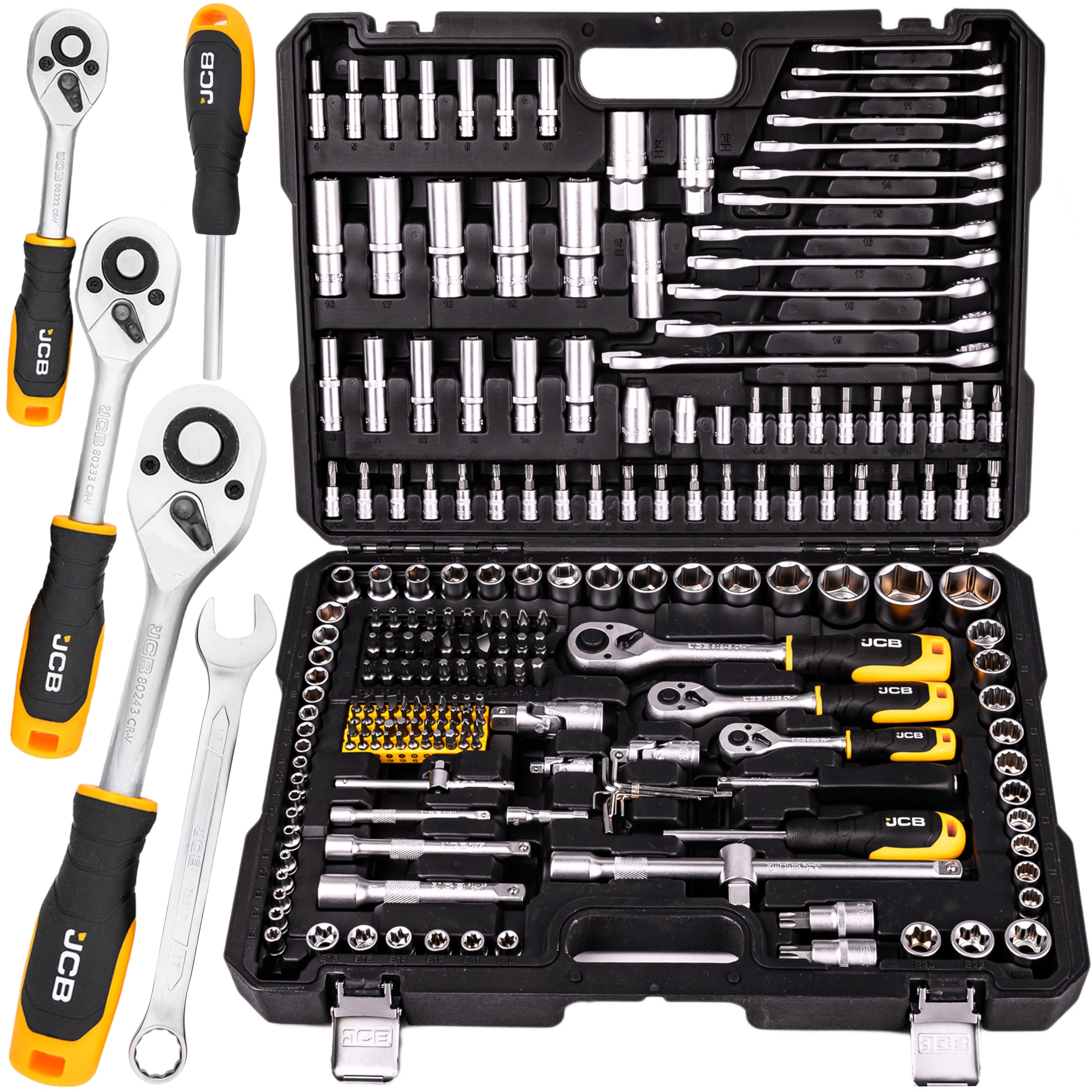 Zestaw Narzędziowy Kluczy Nasadowych Klucze Płaskie Torx Nasadki Jcb 216EL