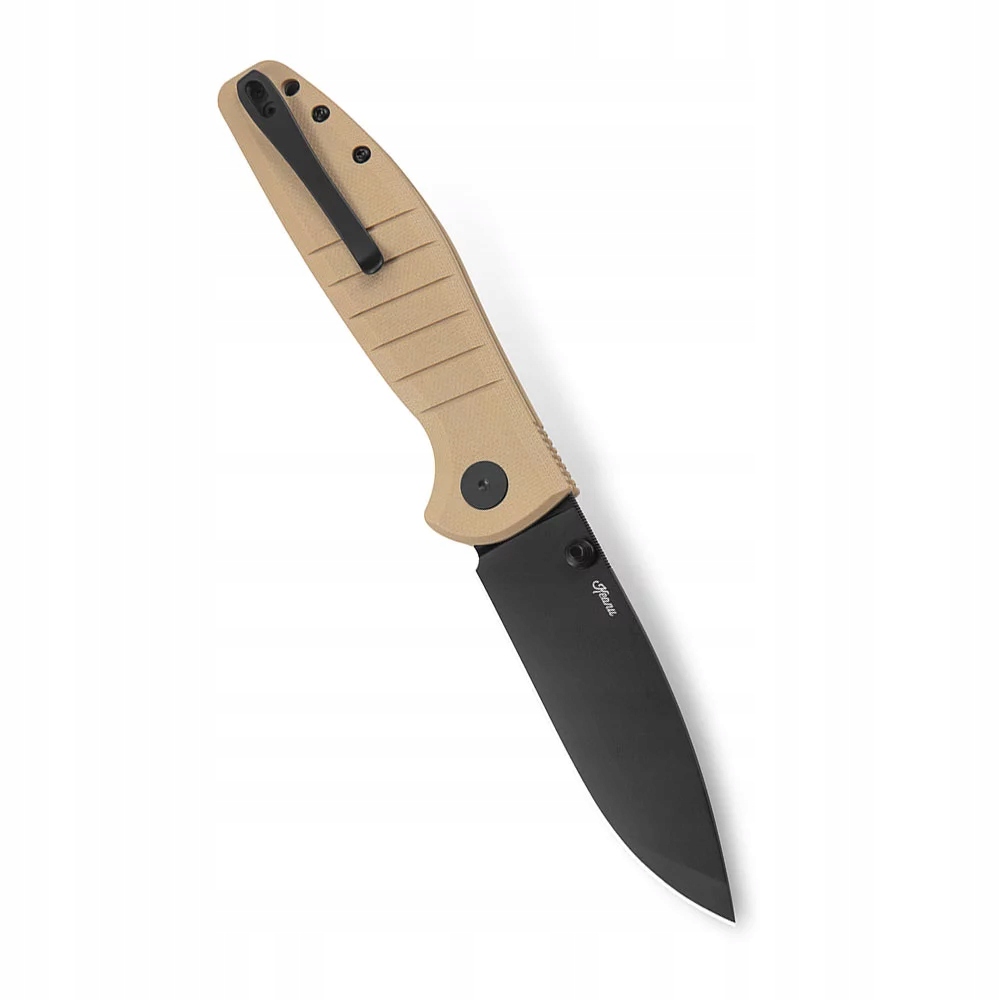 Nóż składany Bestechman Goodboy Button Lock Black DLC D2 Khaki G10 by Keanu Kod producenta 5905247671394