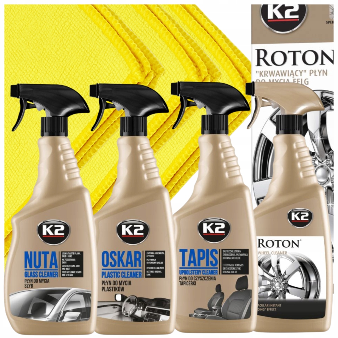 Zestaw Kosmetyki Do Pielęgnacji Czyszczenia Samochodowe Auta Samochodu K2