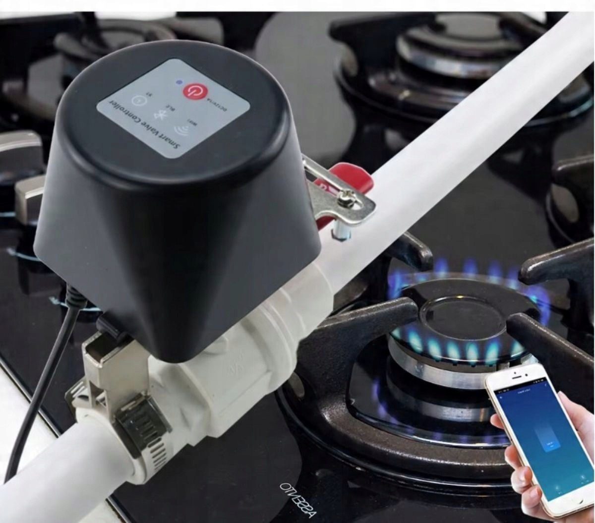Wi-Fi rutulinio vožtuvo pavara Tuya Smart Life, IP65, 12 V – produkto nuotrauka