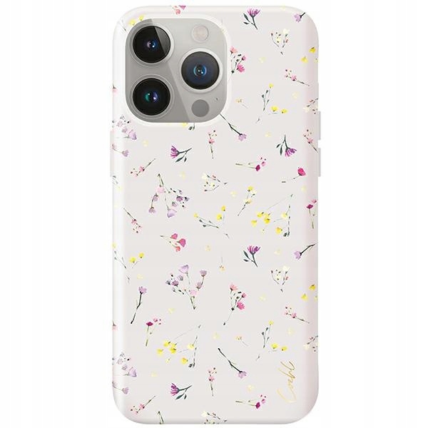 Pouzdro Uniq Coehl Prairie pro Apple iPhone 15 Pro Max béžové/ružové béžové
