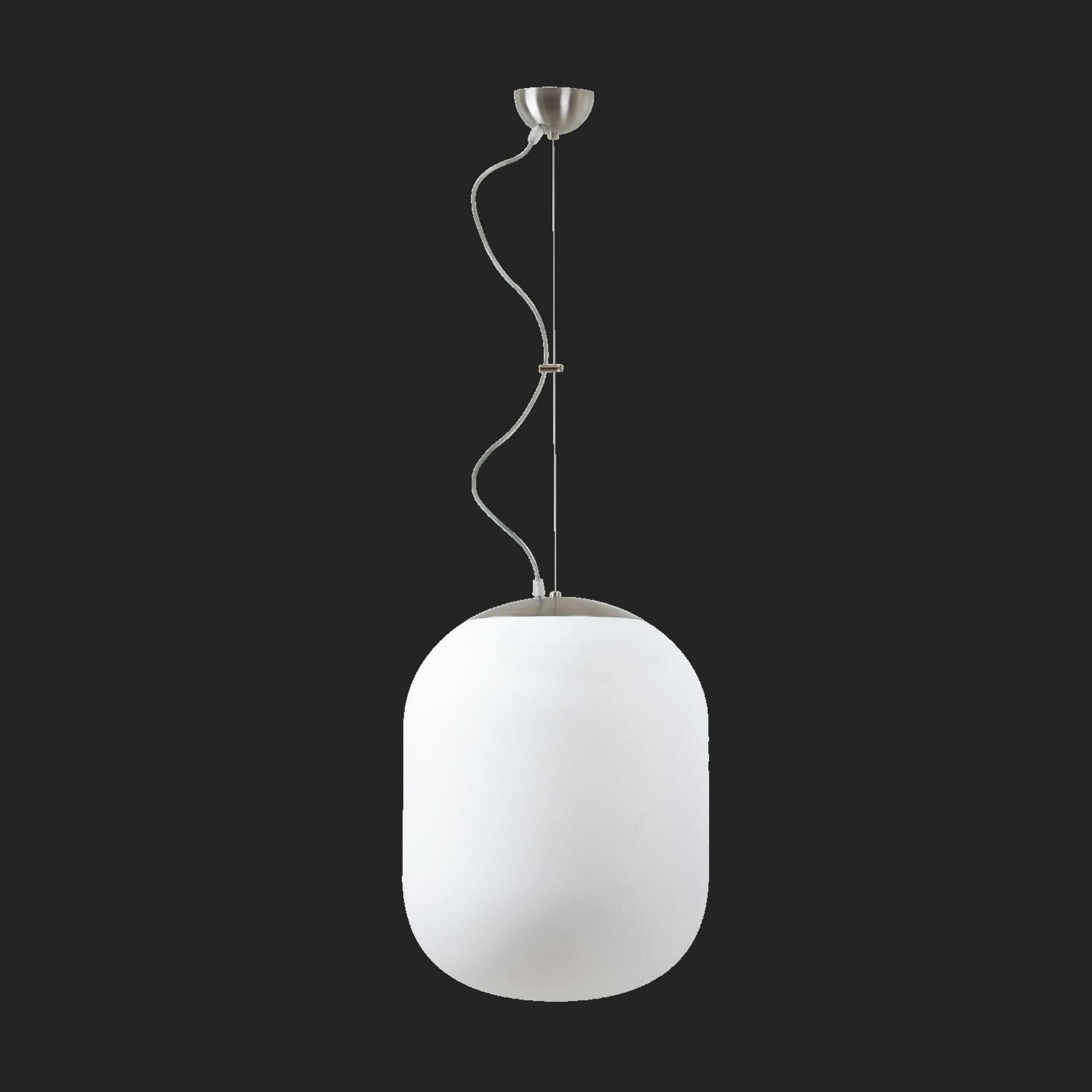 Osmont 67348 Tania L2 závesné sklenené svietidlo nerez brúsená biela IP40