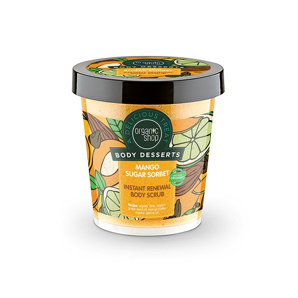 ORGANIC SHOP peeling do ciała Sorbet Mango 450ml